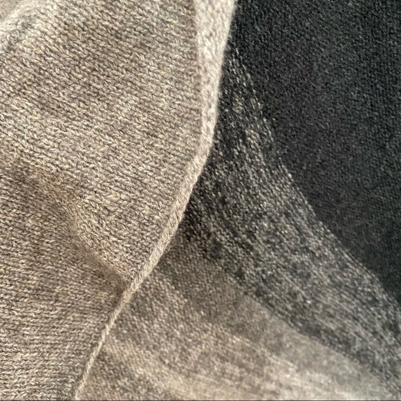 EILEEN FISHER WOOL SILK OMBRE WATERFALL DRAPED OPEN CARDIGAN WARM SWEATER XS-S - Picture 8 of 10